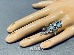 Astonishing Vintage Navajo Turquoise Sterling Silver Ring