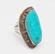 Benson Ration 925 silver turquoise vintage Native American ring sz 7.25 Navajo