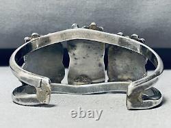 Early Royston Turquoise! Vintage Navajo Sterling Silver Bracelet Old