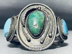 Museum Quality Vintage Navajo Turquoise Sterling Silver Bracelet