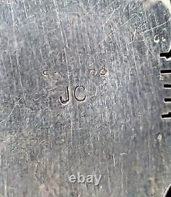 NICE 2 Vintage Navajo Sterling Silver Kingman Turquoise Pendant Signed JC