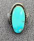 Sterling Silver Turquoise Size 7 Ring 10.7 grams Derrick Gordon Navajo