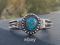 Unisex Old Vintage Navajo Turquoise Bracelet Adjustable
