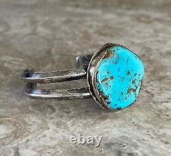 Vintage Native American Navajo Large Turquoise Sterling Silver bracelet