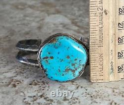 Vintage Native American Navajo Large Turquoise Sterling Silver bracelet