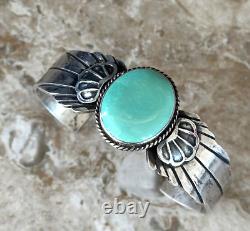 Vintage Native American Navajo Turquoise Sterling Silver LARGE, XL bracelet