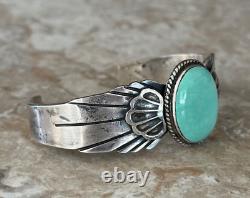 Vintage Native American Navajo Turquoise Sterling Silver LARGE, XL bracelet