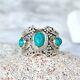 Vintage Native American Navajo Turquoise Sterling Silver Ring