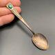 Vintage Navajo Turquoise Spoon Hand Stamped Silver